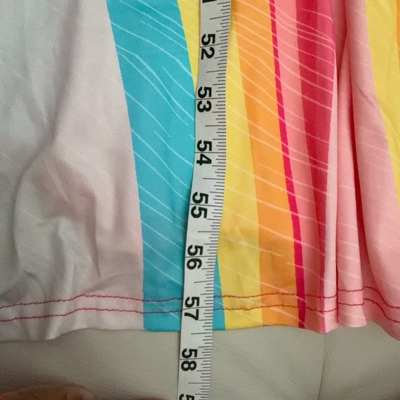 ChicMe Vibrant Multi-Color One-Shoulder Print Slit Maxi Sundress (NWOT) - Picture 11 of 12